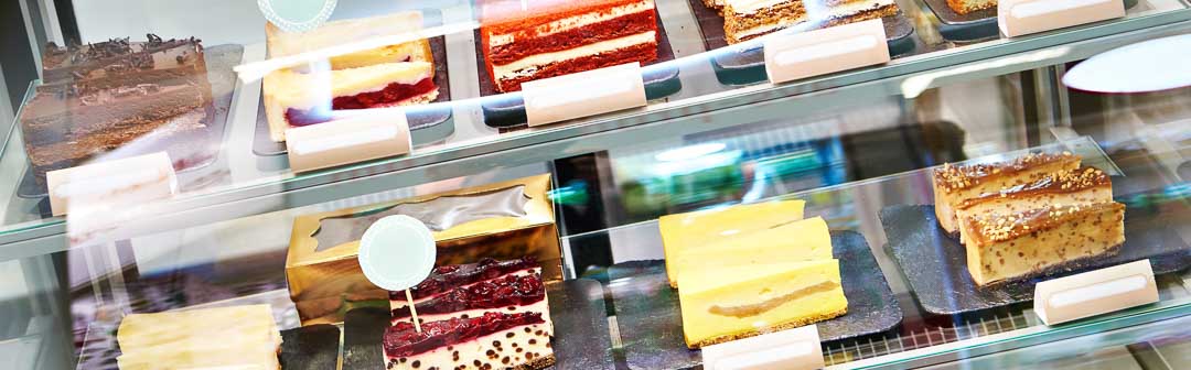 Blondies Best Cheesecake Ever Retail Bakery Display on Miller Rd in Flint, Michigan